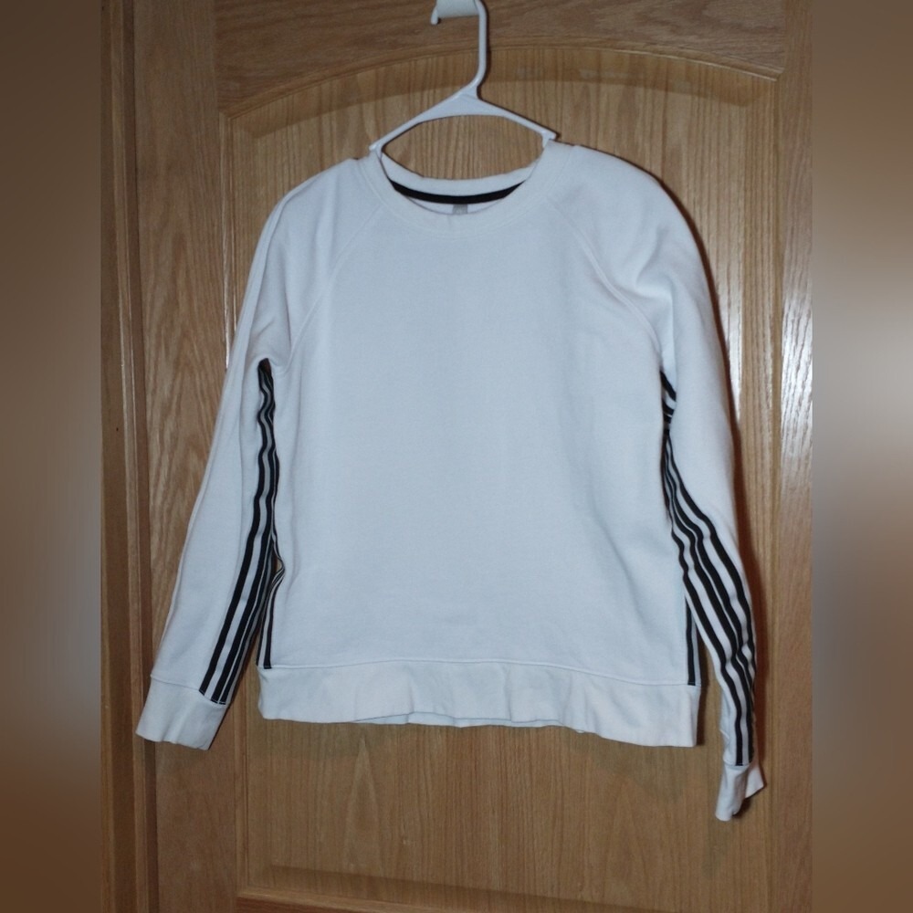 Athleta women's size M sweatshirt with with black side stripes